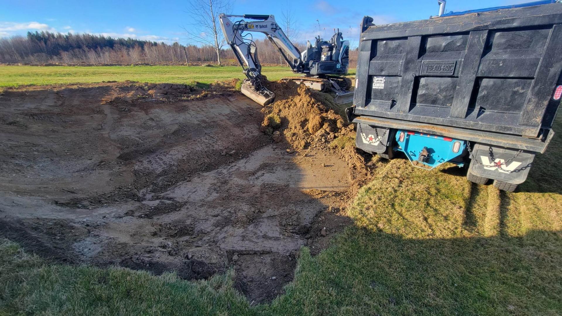 Travaux d’excavation, Thetford Mines